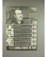 1960 NBC TV Ad - Darren McGavin, Barbara Stanwyck + - £14.54 GBP