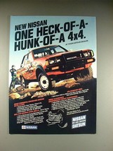 1983 Nissan Truck Ad - One Heck-of-a-Hunk-of-a 4x4 - $18.49
