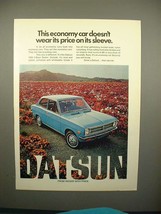 1972 Datsun 1200 2-door Sedan Ad - Economy Car! - £14.78 GBP