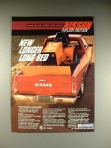 1985 Nissan Long Bed Truck Ad - Longer! - $18.49