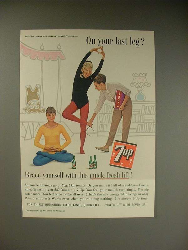 1963 7-Up Soda Ad - On Your Last Leg? - $18.49