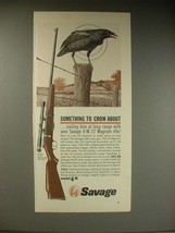 1963 Savage 4-M Rifle Ad - Something to Crow About - £14.62 GBP