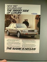 1987 Nissan Maxima GXE Car Ad - Smart Side! - $18.49