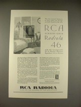 1929 RCA Screen-Grid Radiola 46 Radio Ad! - $18.49