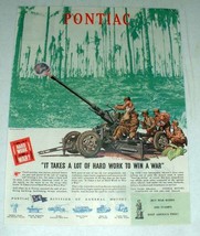 1944 WWII Pontiac 40mm Automatic Field Gun Ad! - £15.25 GBP