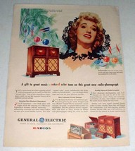 1945 General Electric Radio Ad w/ Rise Stevens! - $18.49