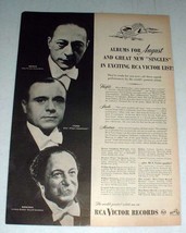 1947 RCA Victor Records Ad w/ Heifetz, Iturbi, Monteux - £14.55 GBP