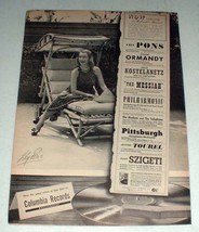 1948 Columbia Records Ad w/ Lily Pons - £14.50 GBP