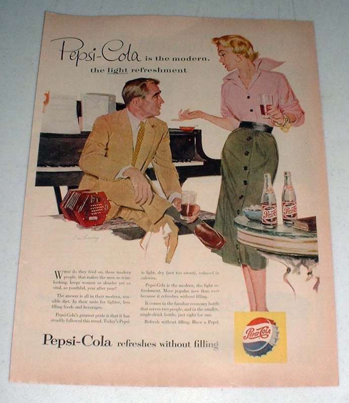 1954 Pepsi Pepsi-Cola Soda Ad - Modern Refreshment - $18.49