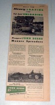 1955 John Deere Manure Spreader Ad - Model N, L - $18.49