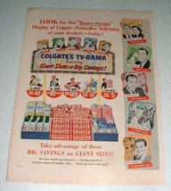 1956 Colgate Toothpaste Ad - Warren Hull, Marvin Miller - £14.65 GBP