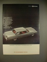 1965 Chrysler Imperial Crown Coupe Car Ad - Popularity - £14.81 GBP