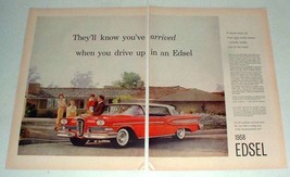 1958 2-page Ford Edsel Car A d- You've Arrived - $18.49