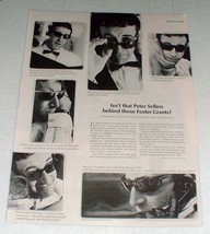 1965 Foster Grant Sunglasses Ad w/ Peter Sellers - £14.61 GBP