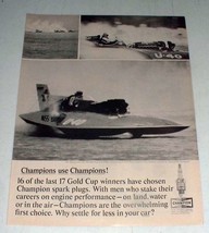 1965 Champion Spark Plugs Ad w/ Ron Musson - £14.77 GBP