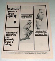 1965 Maidenform Concertina Girdle Ad - Never Yank - $18.49