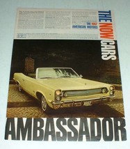1967 American Motors Ambassador DPL Convertible Car Ad - £14.50 GBP