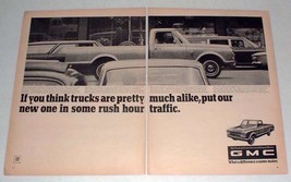 1966 GMC Pickup Truck Ad - Rush Hour Traffic! - £14.54 GBP