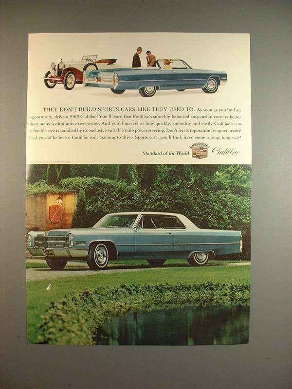 1966 Cadillac Car Ad - They Don't Build Sports Cars - £15.01 GBP