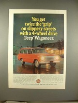 1966 Jeep Wagoneer Ad - Get Twice The Grip! - £14.50 GBP
