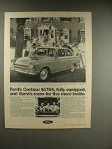 1966 Ford Cortina GT Car Ad - Room for Five More - £14.58 GBP