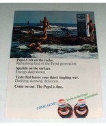 1966 Pepsi-Cola Soda Ad - On the Rocks - £14.54 GBP