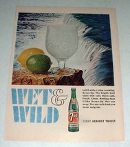 1966 7-Up Seven-Up Soda Ad - Wet &amp; Wild - £14.55 GBP