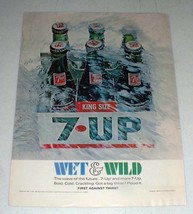 1967 7-up Seven-Up Soda Ad - Wet & Wild - $18.49