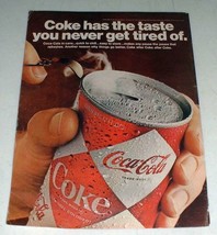 1967 Coke Coca-Cola Soda Ad - Never Get Tired Of! - £14.50 GBP