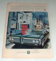 1969 Pontiac Bonneville Car Ad - Break Away Humdrum - $18.49