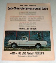 1968 Chevrolet Half-ton Fleetside Pickup Truck Ad - $18.49