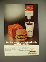 1975 McDonald&#39;s Big Mac &amp; Coca-Cola Ad! - £14.54 GBP
