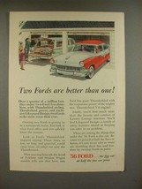 1956 Ford Fairlane & Station Wagon Car Ad! - $18.49
