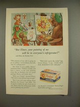 1955 Borden&#39;s Vanilla Ice Cream Ad - Elsie the Cow - £15.01 GBP