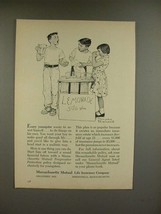 1956 Massachusetts Mutual Ad - Norman Rockwell - Every Youngster - £14.50 GBP