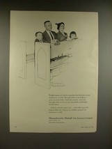 1956 Massachusetts Mutual Ad - Norman Rockwell - This Season - £14.48 GBP