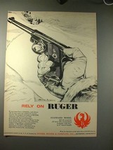 1958 Ruger Standard Model Pistol Ad - Rely on Ruger - $18.49