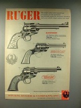 1958 Ruger Blackhawk, Bearcat, Single-Six Revolver Ad - $18.49