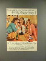 1959 7-Up Soda Ad - Fresh, Clean Taste! - $18.49