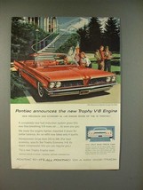 1961 Pontiac Bonneville Sports Coupe Car Ad! - $18.49