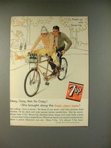 1961 7-up Soda Ad - Daisy, Daisy Not-so-Crazy! - $18.49