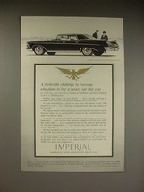 1962 Chrysler Imperial LeBaron 4-Door Southampton Ad - £13.82 GBP