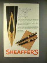 1961 Sheaffer&#39;s Imperial IV Pen Ad - Smooth Writing - £14.73 GBP