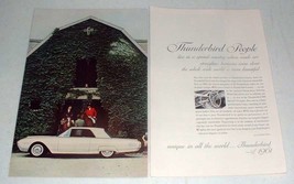 1962 Ford Thunderbird Car Ad - Thunderbird People! - £14.50 GBP