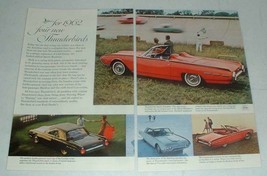 1962 Ford Thunderbird Ad: Sports Roadster, Convertible - £14.50 GBP