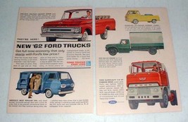 1962 Ford Truck Ad: Styleside Pickup, Van, Econoline + - $18.49