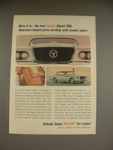 1961 Chrysler Valiant Signet 200 Car Ad - Lowest-Price - £14.48 GBP