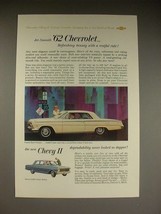 1962 Chevrolet Impala Sport Coupe Chevy II 300 Sedan Ad - £14.55 GBP