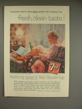 1958 7-up Soda Ad - Fresh, Clean Taste - £14.55 GBP