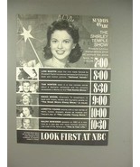 1960 NBC TV Ad - Shirley Temple, Dinah Shore + - £14.78 GBP